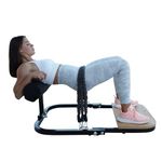 BootySprout Hip Thrust Machine for High Resistance Glute Training - Home Gym Workout - Comes with 45, 90, and 135 Lbs of Resistance - Black