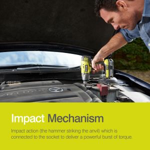 RYOBI 18V ONE+ Cordless Impact Wrench – 3-Speed, Bare Tool