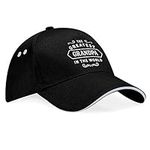 D Design Invent Print! Grandpa Gift Hat Baseball Cap for Men Keepsake Birthday Present (Black)