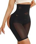 Nebility Tummy Control Shapewear Butt Lifter Panties High Waisted Shorts Body Shaper Under Dress Slips Seamless Thigh Slimmer Black