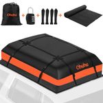 Rooftop Cargo Carrier: Ohuhu 15 Cubic Feet Car Roof Bag Cargo Carrier with Anti-Slip Mat - 840D Waterproof Soft Roof Top Luggage Bag for All Cars with or Without Racks