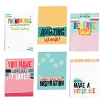 Empowering Sticky Note Pads / 3" x 4" Motivational Educator Sticky Notes / 50 Sheets Per Pad/Set of 6 Empowering Quote Designs