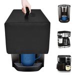 NUENSS-ROR Coffee Maker Dust Cover for Keurig K-Duo/for Keurig K-Elite Single Serve Coffee Maker for Hamilton Beach 2-Way Drip Coffee Machine, Dust Cover With Aluminium foil Lining (Black)