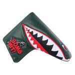 SHABIER New War Shark Flying Tiger Warshark Golf Putter Headcover Golf Blade Putter Cover (Dark Green)