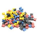 RuiLing 120-Pack 4 Color 30PCS Each Open Top 2.54mm Standard Computer Jumper Caps Shunts Short Circuit Cap