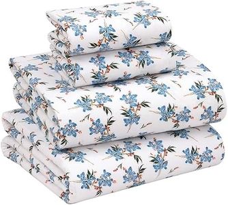 RUVANTI Flannel Sheets Queen Size - 100% Cotton Sheets Comfortable & Super Soft - 16" Deep Pocket Heavyweight & Breathable Bed Sheets - 4 Pieces Queen Sheet Set - Cloud Nine