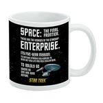 Star Trek Space The Final Frontier Ceramic Coffee Mug, Novelty Gift Mugs for Coffee, Tea and Hot Drinks, 11oz, White