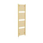 Newark Brushed Gold Electric Heated Towel Rail Wall Mounted Slim Ladder Design Bathroom Radiator - 1800mm x 500mm