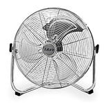 Futura Large 20 inch Floor Fan, with 3 Speeds 110W Max Power, High Velocity, Gym, Office, Garage, Outdoor Events, Warehouse & Industrial