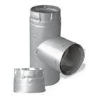 DuraVent 4PVP-T PelletVent Pro Galvalume Single Clean-Out Tee Cap, Stainless Steel