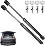 2Packs 160N Gas Struts Stainless Steel Gas Strut Lift Support 12.8inch Gas Prop Spring Struts with 4 Screws Sets Compatible with Hilux Pickup ARB Canopy Rear Window erjishanau(Black)