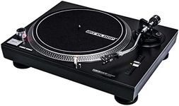 Reloop RP-1000 MK2 belt-drive DJ turntable with +-10% adjustable pitch range including headshell and pre-fitted Reloop OM Black (made by Ortofon) cartridge and stylus