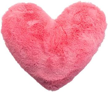 Brandsseller Cojín en Forma de Corazón Aprox. 40 x 30 cm Cojín Decorativo Corazón de Felpa Suave Almohadillade Peluche Cojín Acogedor Sofá Cama - Rosa