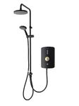 Triton Showers REAMDU97 Amala Metallic DuElec | Shower Electric | 9.5KW | Black I Brushed Brass I Electrical Showers | with Showerhead and Anti Twist Hose | Rainfall Shower Head | for Bathrooms