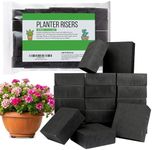 IMPRESA 40 Pack Pot Risers for Outdoor Planters, 3/4 Inch Planter Elevator, Invisible Plant Risers for Small and Medium Sized Heavy Pots, Ideal for Outdoor Use on Patios & Floor Decks