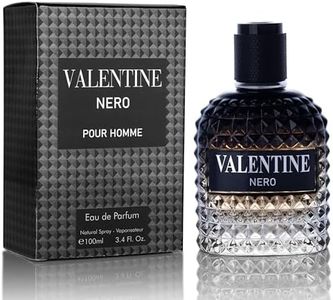 Valentine Nero for Men - Woody Aromatic Fragrance with Floral and Mineral Notes - Masculine Scent - 100ml