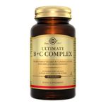 Solgar Ultimate B Plus C Complex Tablets - Pack of 90 - B1, B2, B3, B4, B5, B6, B7, B12, Vitamin C - Multivitamin for Metabolism and Nervous System Support - Vegan, Kosher and Gluten-Free
