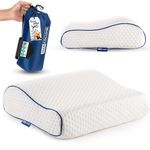 Marcolumb Travel & Camping Comfortable Memory Foam Pillow – Easy to Carry Portable Bag – Temperature Regulating Pillow Case - Perfect for Travelling