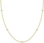 PAVOI 14K Gold Plated Station Neckl