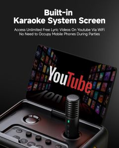 Ikarao Smart Karaoke Machine – 32GB Portable Music System