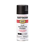 Rust-Oleum 7776830 Stops Rust Protective Enamel Spray Paint for Metal, Alloy and Wood (Flat Black - 340 Grams)