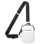 DONGKER Shoulder Backpack,Sling Chest Crossbody Bag Waterproof for Men & Women Hiking Travel Outdoor Sports (6.1 * 8.3" white, L)