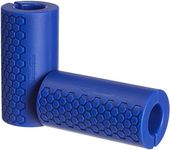 amazon basics Thick Rubber Dumbbell And Barbell Grips (Blue, Small), 0.72 Pounds