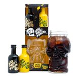 Dead Mans Fingers Rum Gift Set - Spiced Rum, Mango Flavoured Rum, Mini Alcohol Bottles x2 5cl with Skull Glass - Rum Miniatures Birthday Gifts for Men, Boyfriend Dad Gifts, Drinks for Christmas