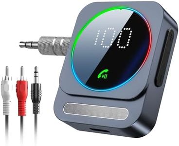 SONRU Bluetooth 5.3 Receiver for HiFi, 3.5mm Car Bluetooth AUX Adapter, Mini Bluetooth Aux for Home Stereo/Speaker/Wired Headphones,Low Latency,AUX Connection, Noise Cancellation