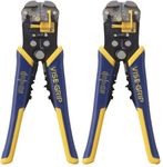 IRWIN Vise-Grip Wire Stripper, Self-Adjusting, 8-Inch (2078300) (Pack of 2)