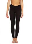 Felina | Sueded Athletic Leggings | Slimming Waistband (Black, Small)