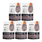 Nutraj 100% Natural Raw Chia Seeds 1Kg (5x200g)| Premium Chia seeds for weight loss | Diet Food, Healthy Snacks, Chia Seeds Rich in Antioxidants, Omega 3 Fatty Acids and Fiber