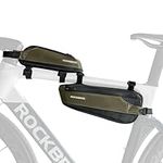 ROCKBROS Bike Top Tube Bag Bike Frame Bag 2 Pieces Combi Bike Bag Bike Triangle Bag Pouch Storage Bag for Mountain Road Ebike Bike