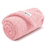 Luciphia Dog Blanket, Premium Fleece Cat Blanket, Soft Sherpa Calming Pet Blanket, Puppy Throw Blanket for Small Medium Dog Cat (Pink,30x20 inches)