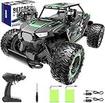 BEZGAR Remote Control Cars - 1:14 Scale RC Car, 2WD 20KM/H All-Terrains Toy Off Road Vehicle Monster Truck with 2 Rechargeable Battery for Boys Kids Adults and Girls, TB142