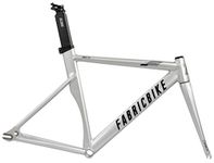 FabricBike AERO - Fixed Gear Bike Frameset, Single Speed Fixie Frameset, Aluminium Frame and Carbon Fork, 3 Sizes, 2.145g (M size) (Space Grey & Black, L-58)