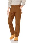 Carhartt Men's Rugged Flex Relaxed Fit Duck Dungaree Pant, Carhartt Brown, 32W x 32L