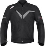 RKV86 Motorcycle Jacket for Men with CE Armored Mesh Riding Jacket Breathable Motorbike Jacket Hi-viz Adventure Motorcycle Jacket (Black 2XL)