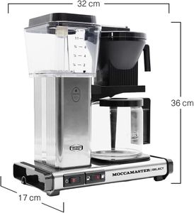 Moccamaster KBG Select Coffee Maker – Automatic Drip Brewer