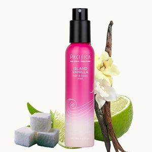 Pacifica Hair Perfume & Body Fragrance Spray Mist - Island Vanilla with Sugar, Vanilla, Sandalwood & Lily of the Valley – Alcohol-Free, Vegan & Cruelty-Free, 5 oz (1 Count)