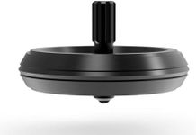 Plexity Labs UFO Tops Lake Superior - Metal Spinning Fidget Toy Top - Inspired by The 1953 Lake Superior UFO Incident - Black Stainless Steel