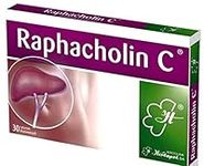 Raphacholin C N30 Tablets - for Liver Detox, Cleanse, Regeneration, Support, Constipation Relief, 100% Natural Digestion, aid, Stomach Pain, Bloating Gas, Flatulence Acid Reflux, Heartburn Treatment