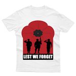 Lest we Forget Remembrance Day Poppy Flower British Armed Forces Armistice Day Women Oversized Mens Kids Family T-Shirt Top|Oversized T Shirts|Boys T Shirts White 12 Years