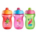 Tommee Tippee Sippee Cup, Water Bottle for Toddlers, 9 Months+, 10oz, Spill-Proof, Bite-Resistant Spout, BPA Free, Pack of 3