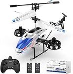 DEERC Remote Control Helicopter, 4.5CH Lateral Drift RC Helicopters W/Light, 22 Min Play, Altitude Hold, Gyroscope, 2.4GHz Toy for Beginner Boys Girls