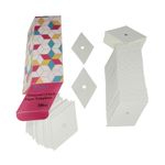 Yosine 300pcs 1.5 Inch Diamond 60 Degrees Paper Piecing Paper for quilting DIY sewing crafts,6 Point Diamond Paper Piecing Templates