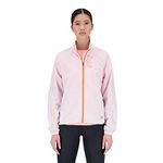 New Balance Women's Impact Run Packable Jacket, Stone Pink, Large