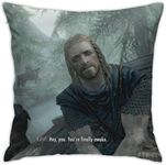 Mumany You're Finally Awake Bedroom Couch Sofa Square Pillow Case Home Decorative Throw Pillow Covers 18x18 Inch