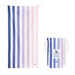 Dock & Bay Beach Towel - Quick Dry, Sand Free - Compact, Lightweight - 100% Recycled - Includes Bag - Summer - Dusk to Dawn - Extra Large (200x90cm, 78x35)