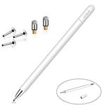 MEKO Stylus Pens for Touch Screens, Tablet Pencil with Magnetic Cap, High Sensitivity & Fine Point Universal for Android/Phone/iPad Pro/Air/Samsung/and All Devices (White)